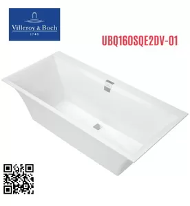 Bồn tắm đặt sàn 1.6m Villeroy Boch Squaro UBQ160SQE2DV-01