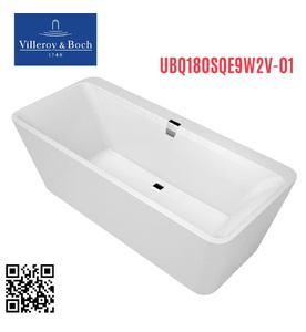 Bồn tắm đặt sàn 1.8m Villeroy-boch Squaro UBQ180SQE9W2V-RW