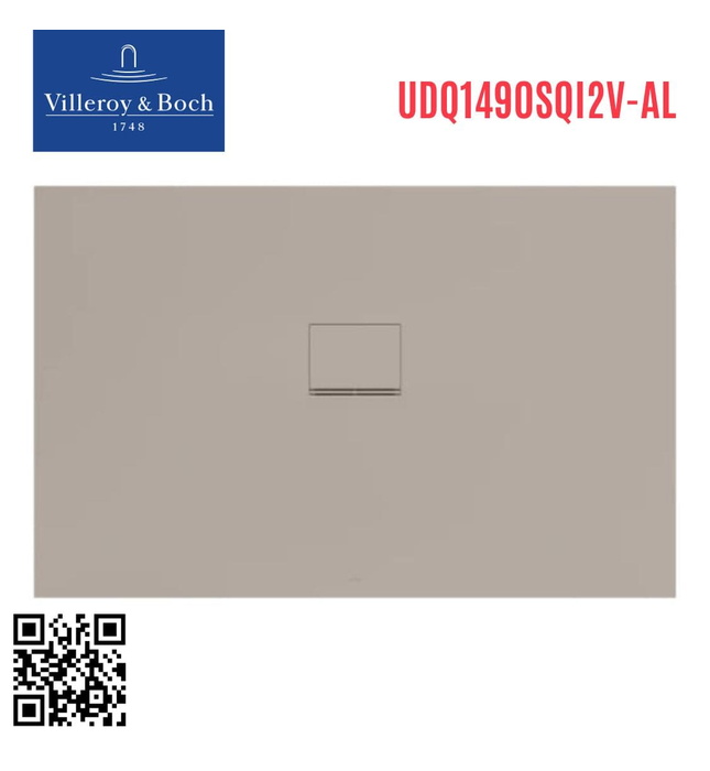 Khay Tắm Đứng villeroy-boch Squaro UDQ1490SQI2V-AL