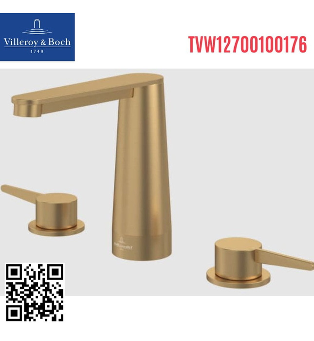 Vòi lavabo nóng lạnh Villeroy-boch Conum TVW12700100176
