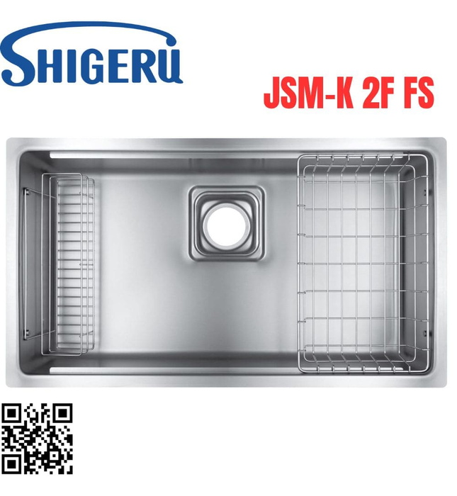 Chậu Rửa Bát 1 Hố Nhập Khẩu Nhật Bản Shigeru JSM-K 2F FS
