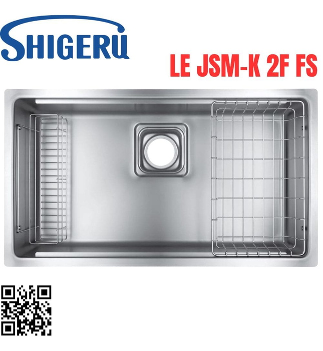 Chậu Rửa Bát 1 Hố Nhập Khẩu Nhật Bản Shigeru LE JSM-K 2F FS 