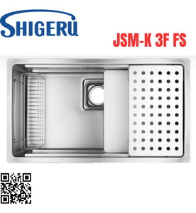 Chậu Rửa Bát 1 Hố Nhập Khẩu Nhật Bản Shigeru JSM-K 3F FS