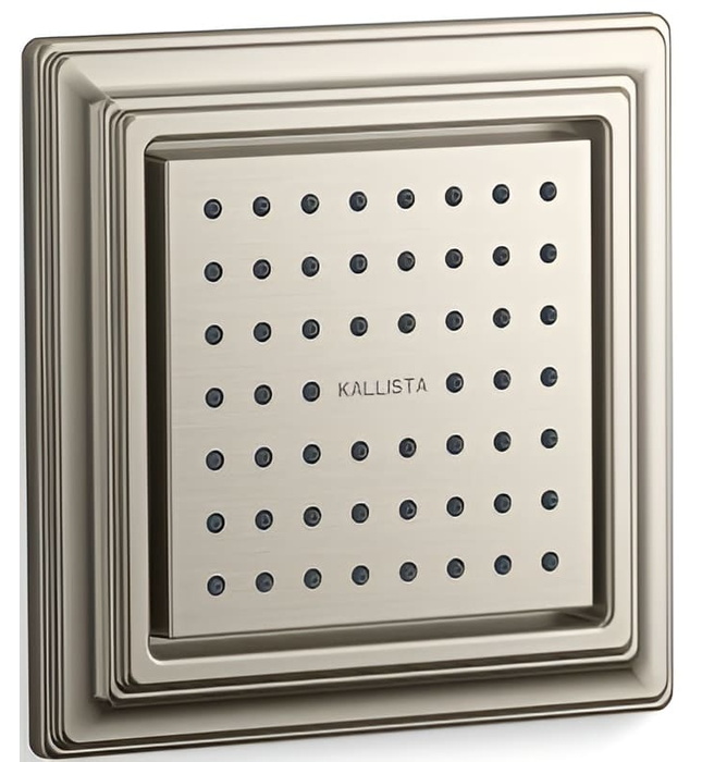 Bát sen tắm âm tường vuông màu nickel Kallista P22077-00-SN