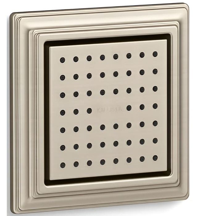 Bát sen tắm âm tường vuông màu nickel Kallista P22077-00-SN