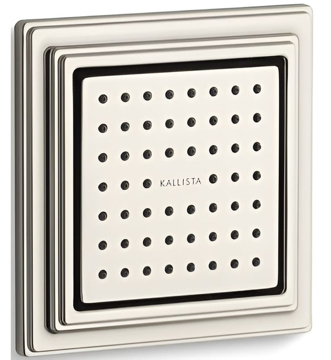 Bát sen tắm âm tường vuông màu nickel Kallista P22077-00-BN