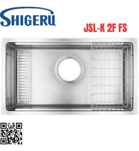 Chậu Rửa Bát 1 Hố Nhập Khẩu Nhật Bản Shigeru JSL-K 2F FS 1 Ray Trượt