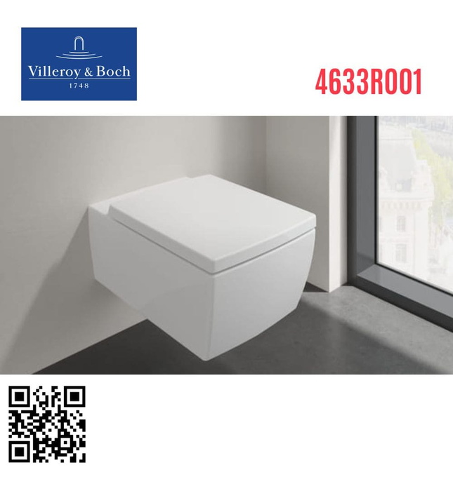 Bồn cầu treo tường Đức Villeroy-Boch Memento 2.0 4633R001