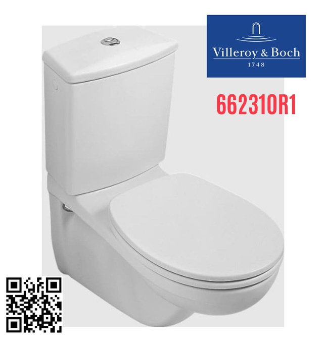 Bồn cầu 2 khối Đức Villeroy Boch O.novo 662310R1