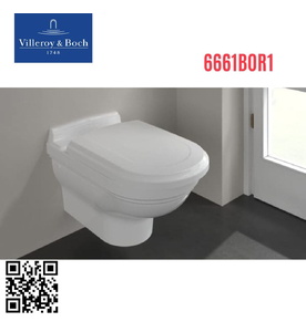 Bồn cầu treo tường Đức Villeroy Boch Hommage 6661B0R1