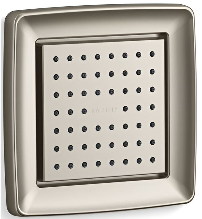 Bát sen tắm gắn tường vuông màu nickel Kallista P22079-00-SN