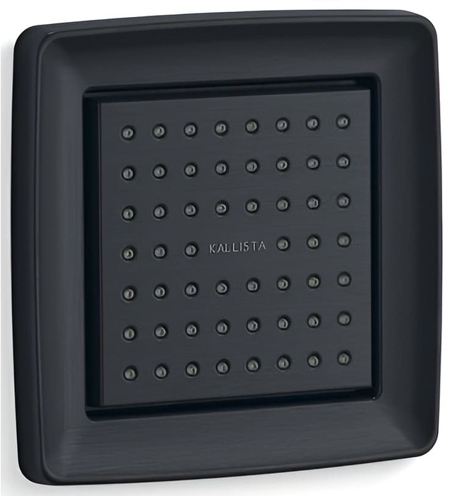 Bát sen tắm gắn tường vuông màu nickel Kallista P22079-00-AD