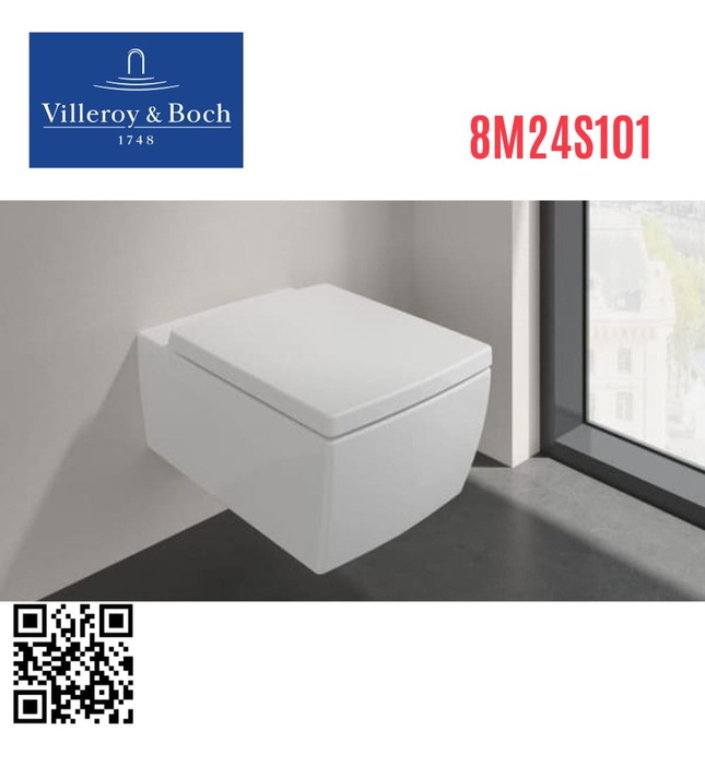 Bồn cầu treo tường Đức Villeroy Boch Memento 2.0 8M24S101