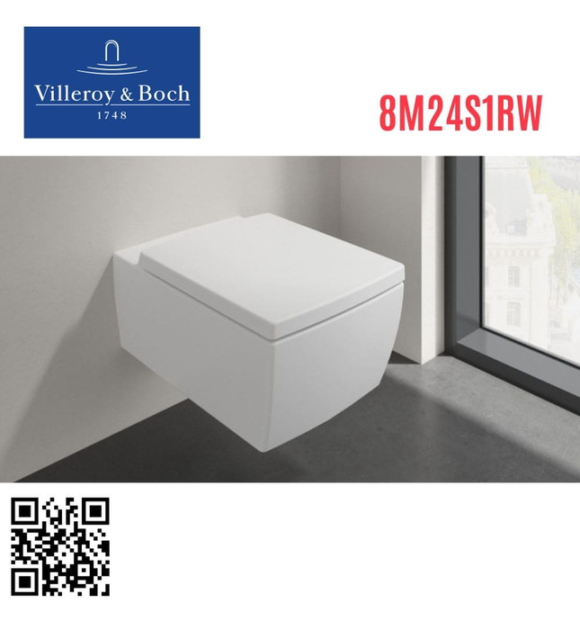 Bồn cầu treo tường Đức Villeroy Boch Memento 2.0 8M24S1RW