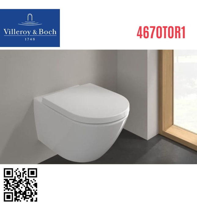 Bồn cầu treo tường Đức Villeroy Boch Subway 3.0 4670T0R1
