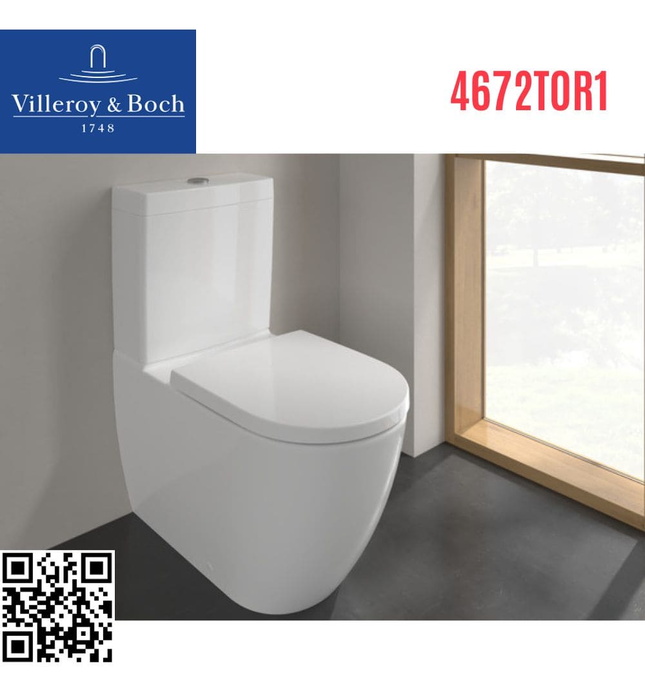 Bồn cầu 2 khối Đức Villeroy Boch Subway 3.0 4672T0R1