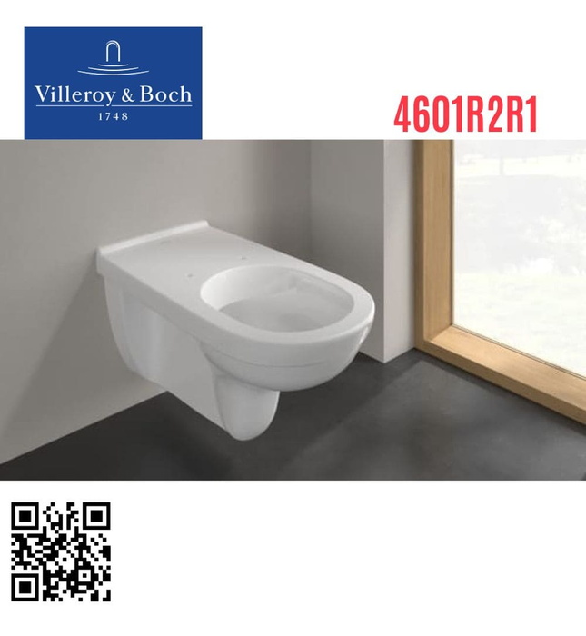 Bồn cầu treo tường Đức Villeroy Boch ViCare 4601R2R1
