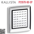 Bát sen tắm gắn tường vuông màu chrome Kallista P22079-00-CP