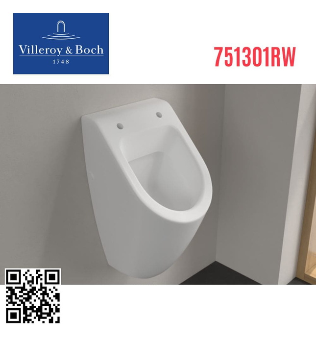 Tiểu nam treo tường Villeroy Boch Subway 751301RW