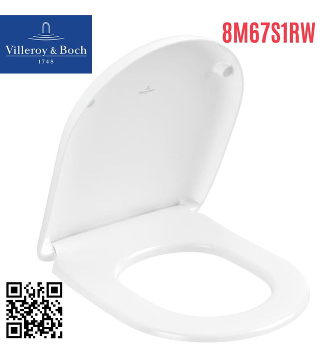 Nắp bệt đóng êm nhập khẩu villeroy-boch Antao 8M67S1RW