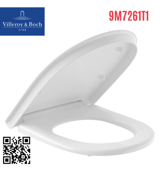 Nắp bệt đóng êm nhập khẩu Villeroy & Boch ViCare 9M7261T1