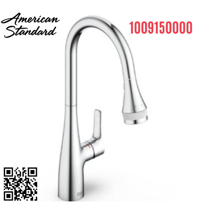 Vòi bếp nóng lạnh dây rút American Standard 1009150000