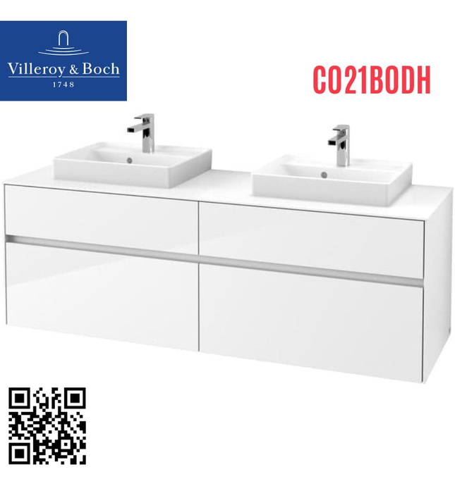 Tủ chậu rửa mặt treo tường villeroy-boch C021B0DH