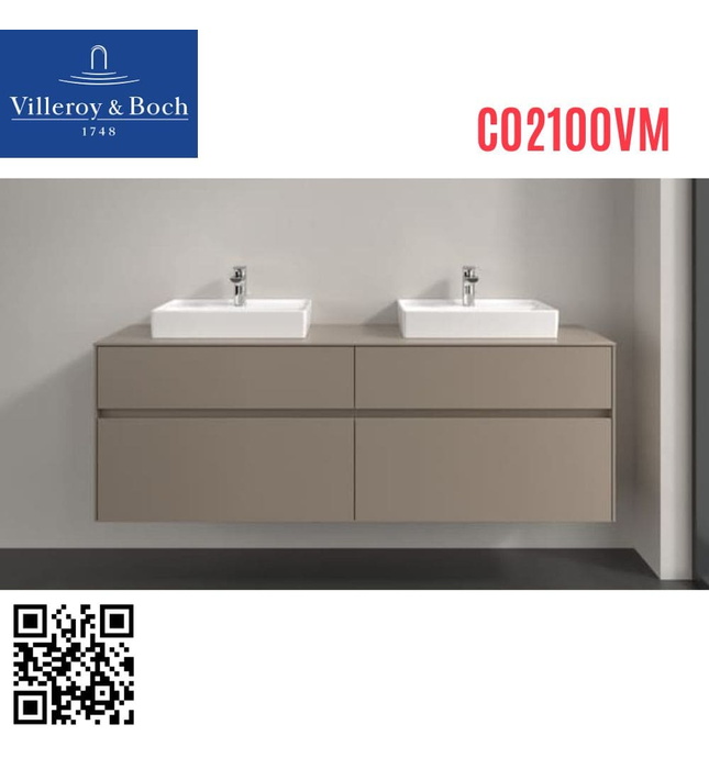 Tủ chậu rửa mặt treo tường villeroy-boch Collaro C02100VM