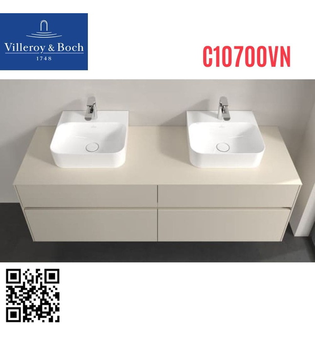 Tủ chậu rửa mặt treo tường villeroy-boch Collaro C10700VN
