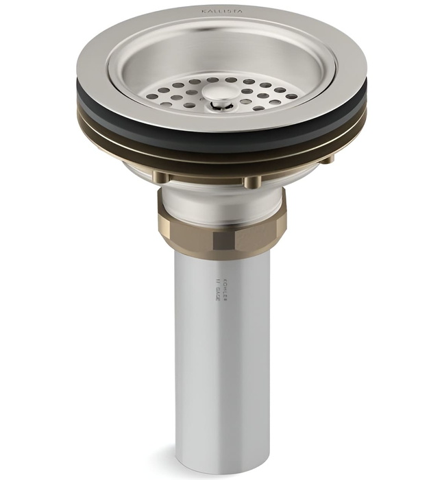 Đầu xi phông chậu rửa bát màu nickel Kallista P34000-00-AD