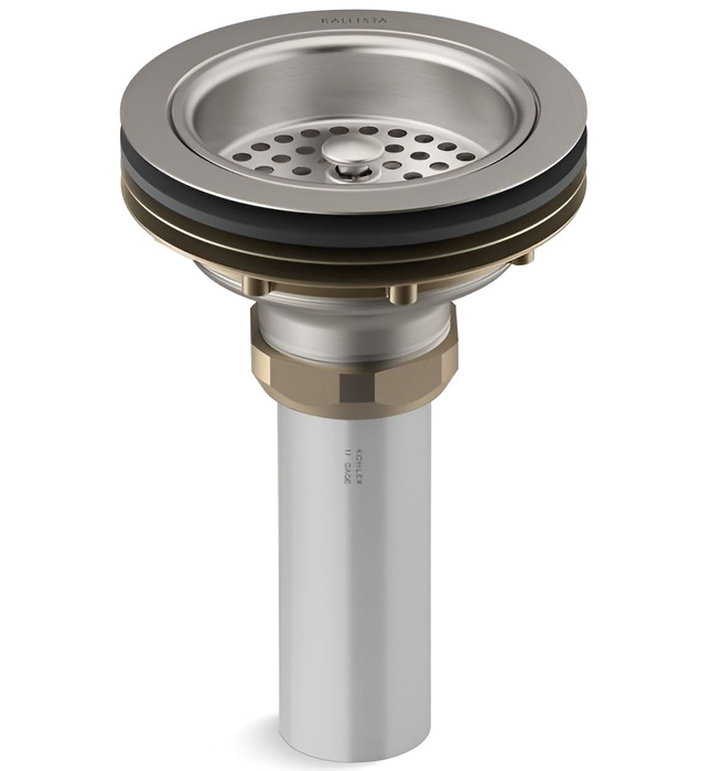 Đầu xi phông chậu rửa bát màu nickel Kallista P34000-00-AD