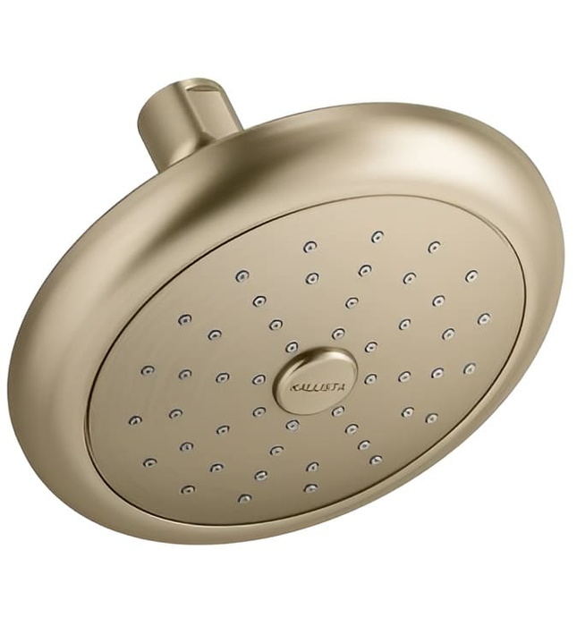 Bát sen tắm và tay sen gắn tường màu vàng Kallista P34135-00-BAF