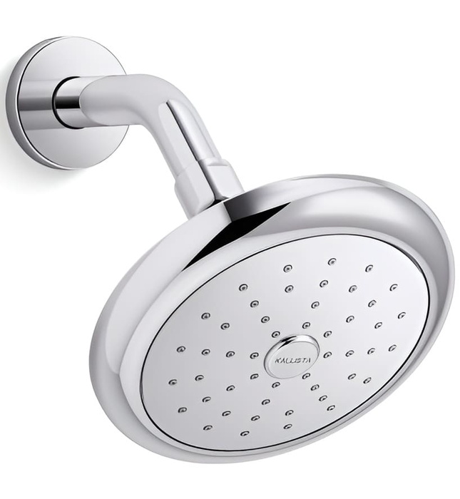 Bát sen tắm và tay sen gắn tường màu nickel Kallista P34135-00-BN