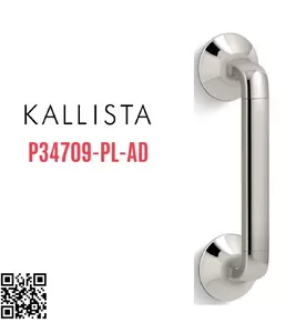 Tay nắm cửa kính phòng tắm màu nickel Kallista P34709-PL-AD