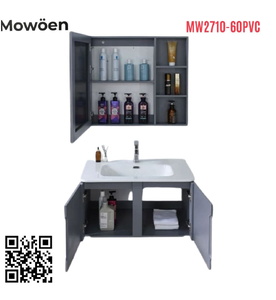 Bộ tủ chậu lavabo nhựa Mowoen MW2710-60PVC 