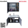 Bộ tủ chậu lavabo nhựa Mowoen MW2710-60PVC 