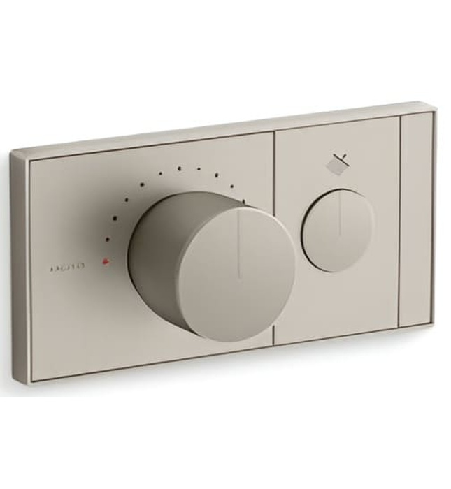 Mặt nạ điều khiển nhiệt độ sen tắm 1 cổng màu chrome Kallista P34718-00-CP