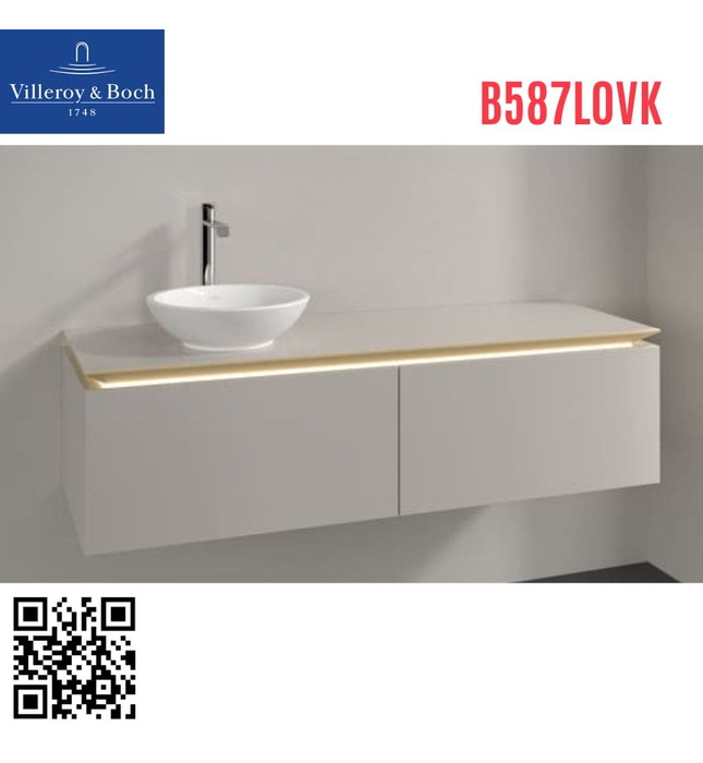 Tủ chậu rửa mặt treo tường villeroy-boch Legato B587L0VK