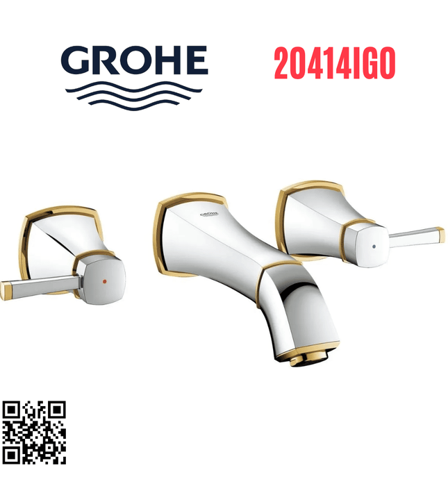 Vòi Lavabo Nóng Lạnh 3 chân Âm Tường GROHE 20414IG0