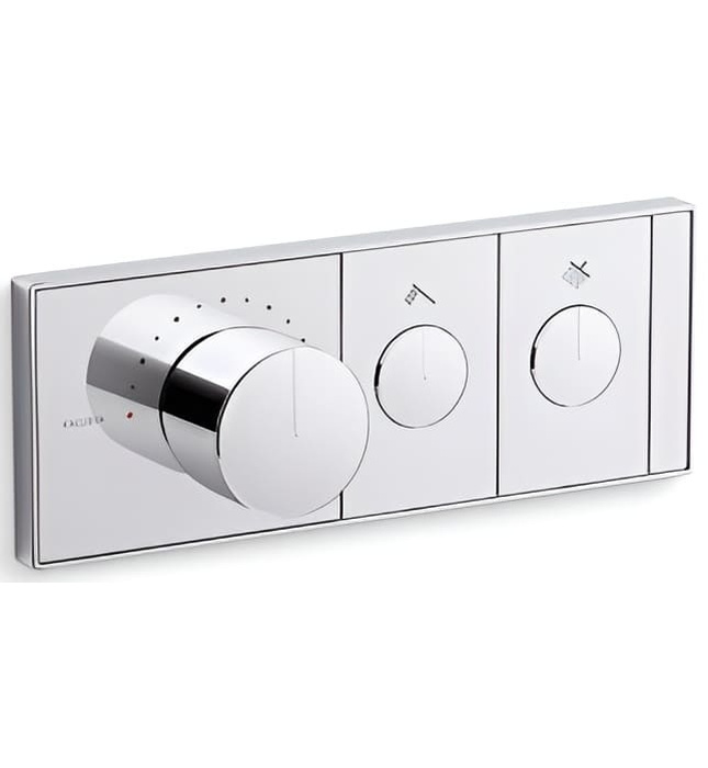 Mặt nạ điều khiển nhiệt độ sen tắm 2 cổng màu vàng Kallista P34719-00-BAF