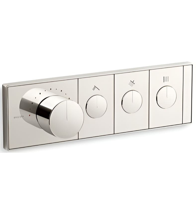 Mặt nạ điều khiển nhiệt độ sen tắm 3 cổng màu vàng Kallista P34720-00-AF