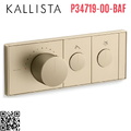 Mặt nạ điều khiển nhiệt độ sen tắm 2 cổng màu vàng Kallista P34719-00-BAF