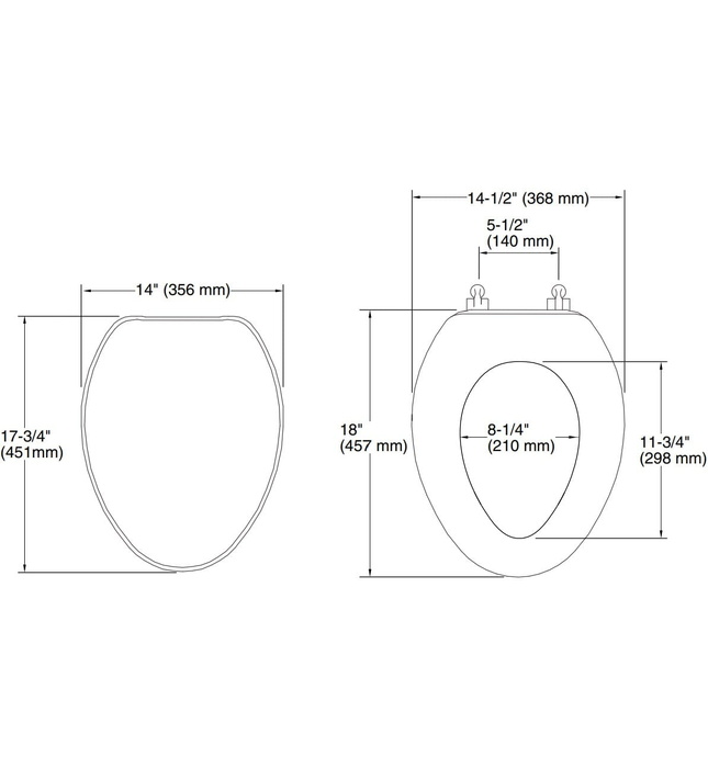 Nắp bàn cầu thường Kallista P70003-CP-0