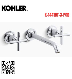 Vòi Lavabo Nóng Lạnh Âm Tường Mỹ Kohler Purist K-14415T-3-PGD