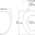 Nắp bàn cầu thường Kallista P70023-CP-0