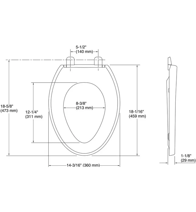 Nắp bàn cầu rơi êm Kallista P70363-00-0