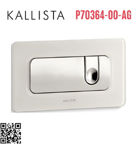 Bộ xả nhấn bồn cầu âm tường màu nickel Kallista P70364-00-AD
