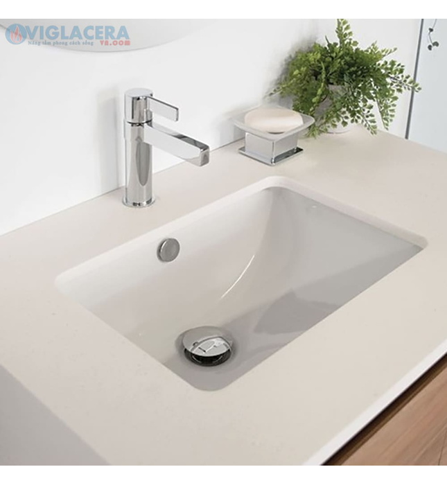 Chậu rửa mặt âm bàn Viglacera V.25.STD