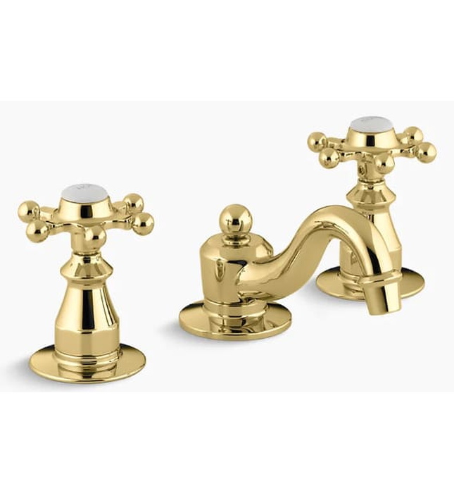 Vòi chậu rửa 3 lỗ nóng lạnh Kohler Antique K-108-3-PB