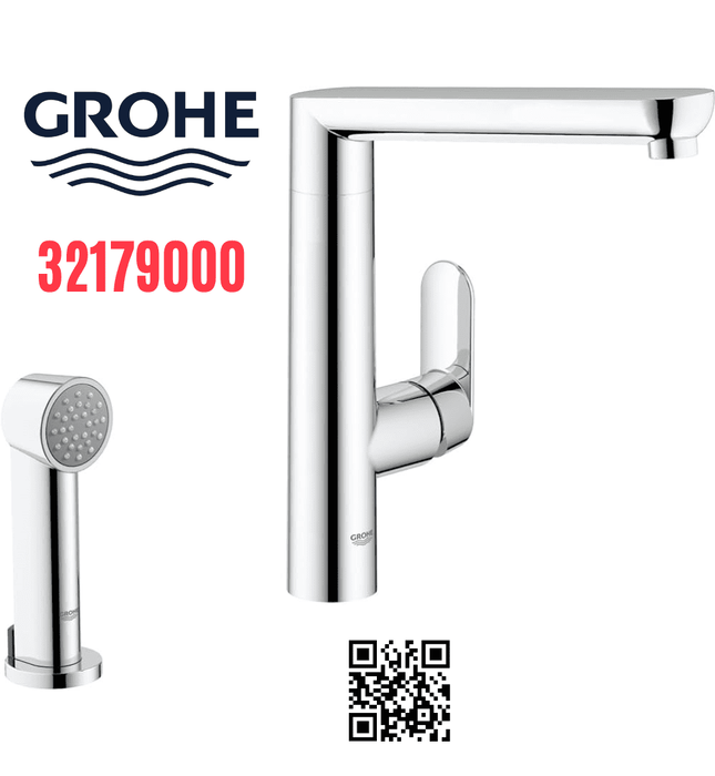 Vòi bếp nóng lạnh kèm vòi xịt Grohe 32179000